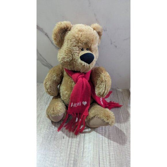 Vintage 1983 Ted Menten Hug Bear By North American Bear Co. 17" red scarf - Picture 7 of 11